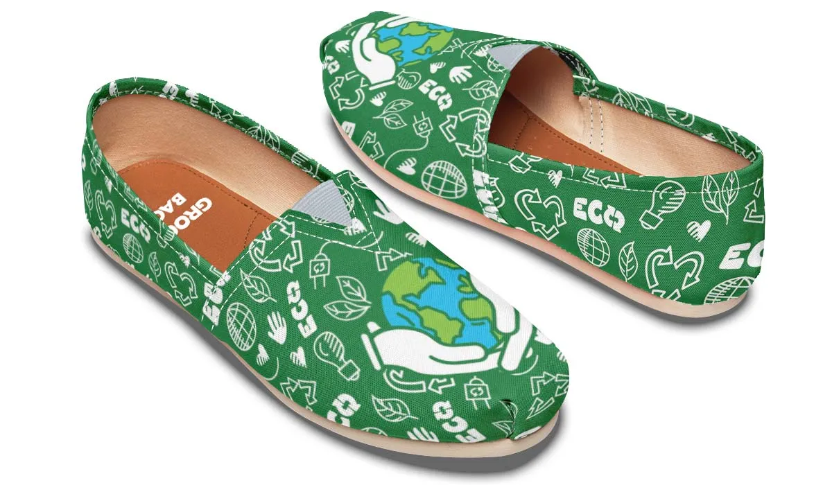 Green New World Casual Shoes
