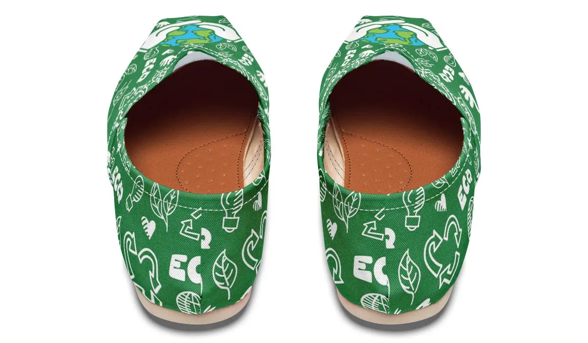 Green New World Casual Shoes