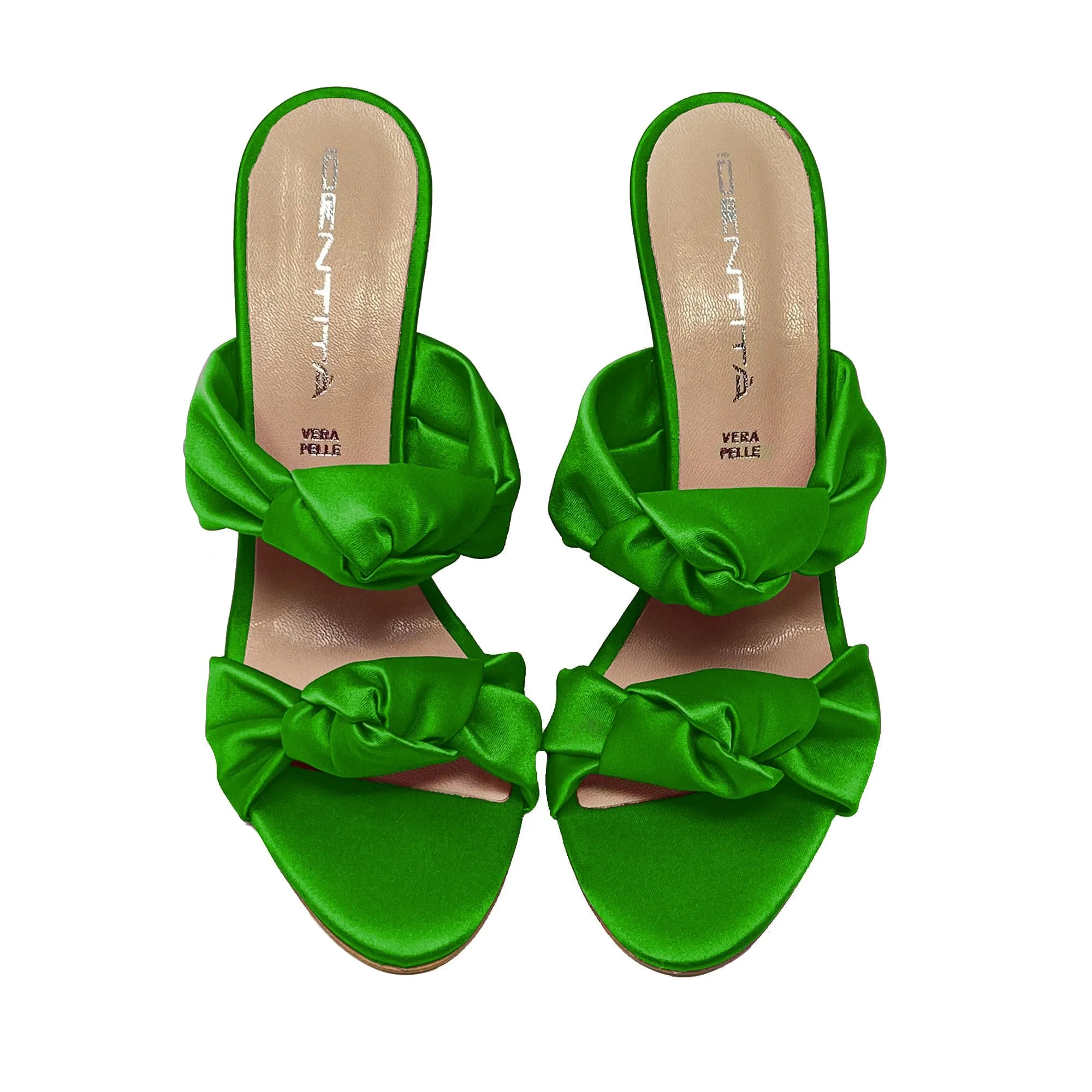 GREEN SATIN JODIE