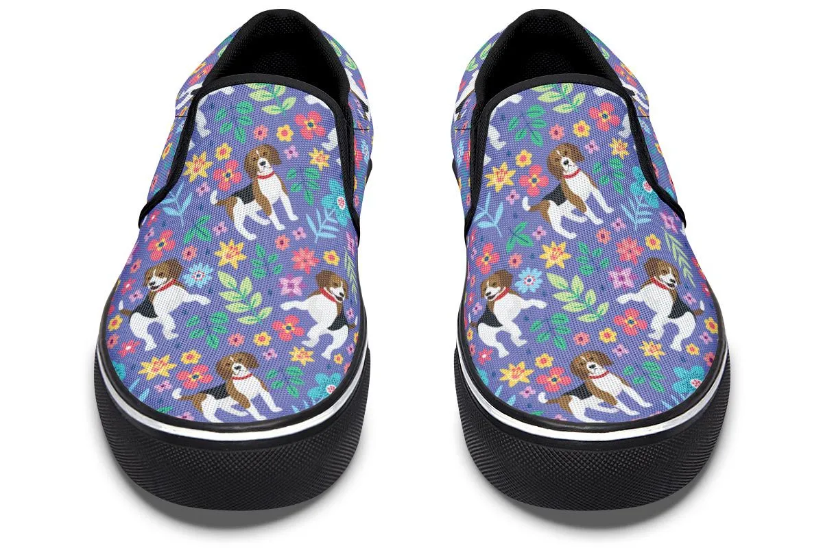 Groovy Beagle Slip-On Shoes