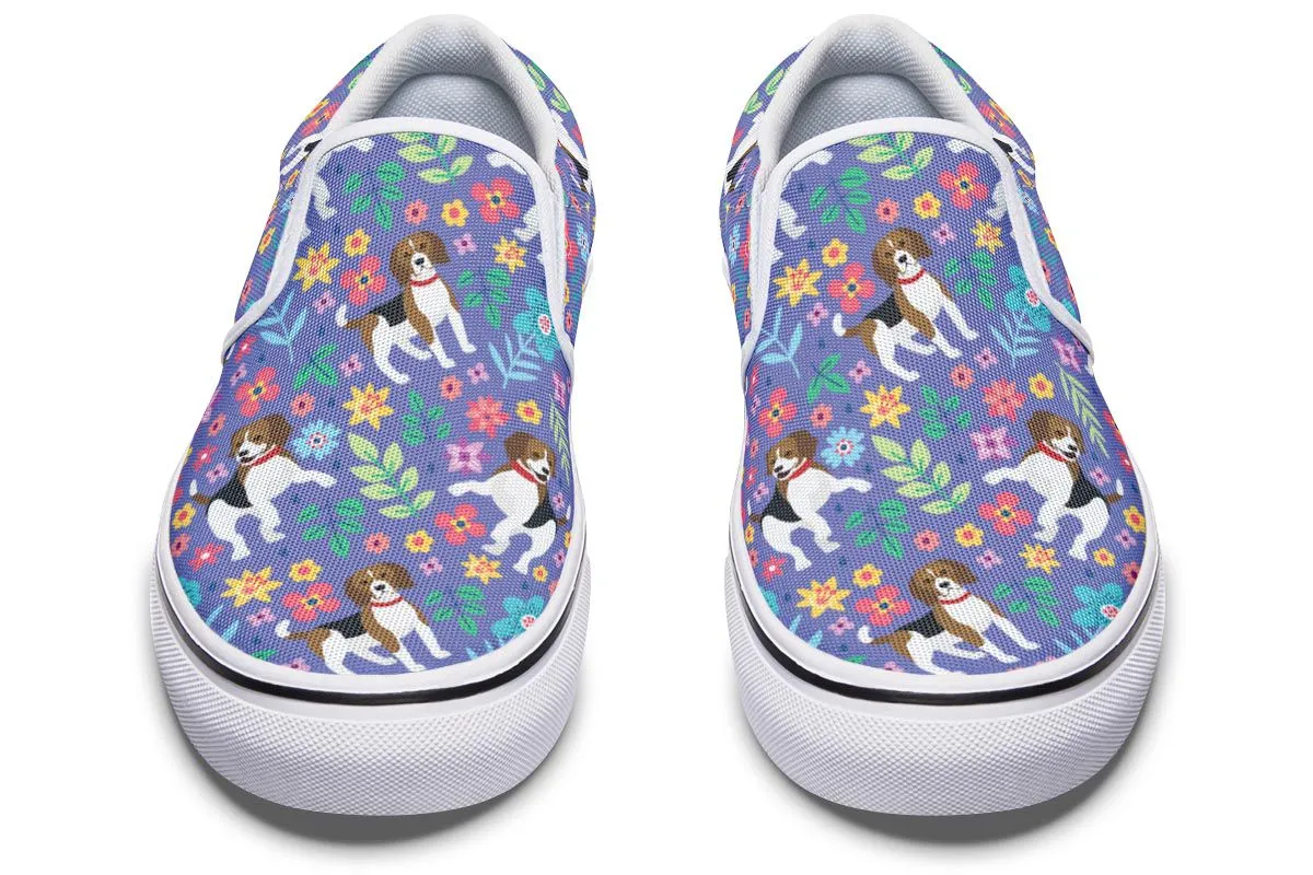Groovy Beagle Slip-On Shoes