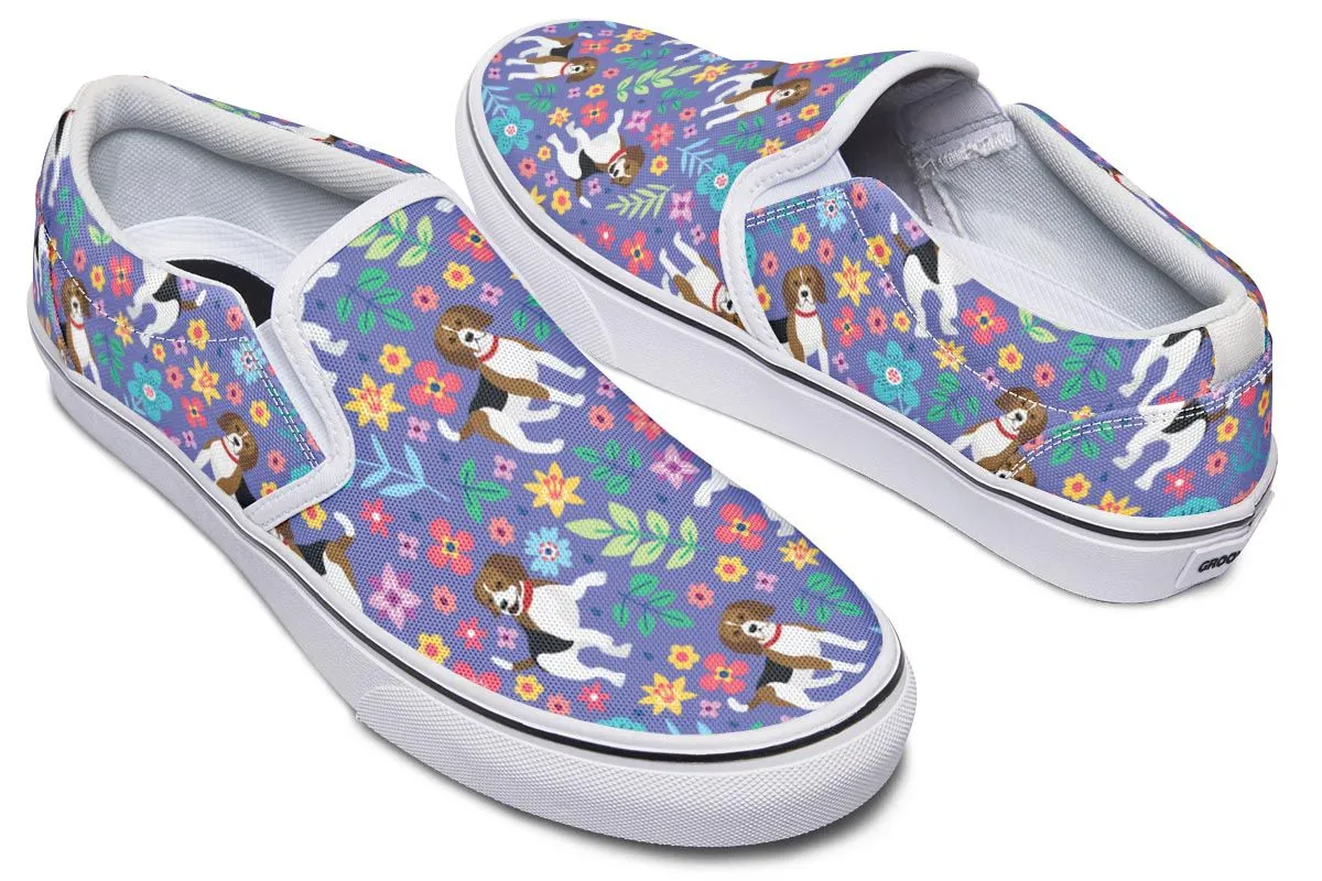Groovy Beagle Slip-On Shoes