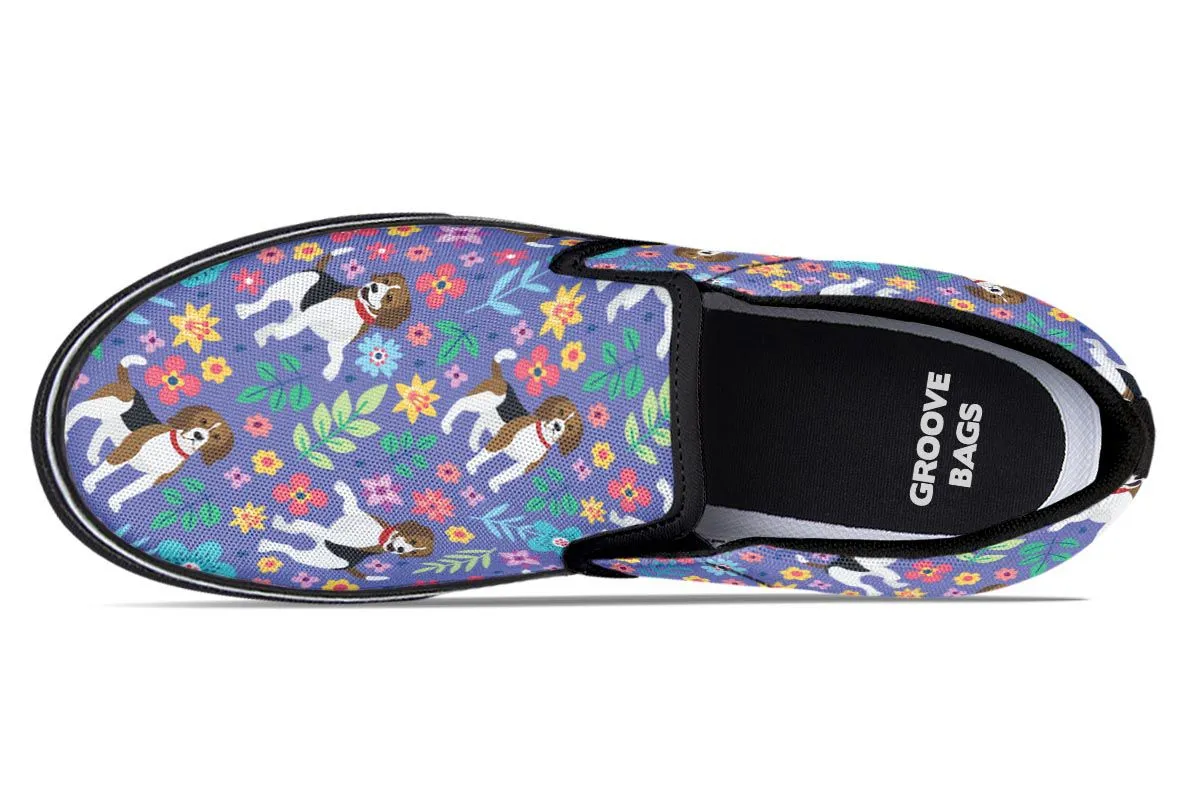 Groovy Beagle Slip-On Shoes