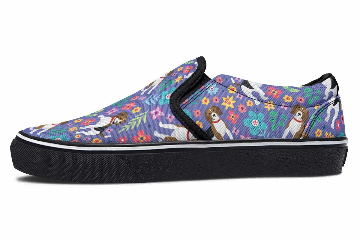 Groovy Beagle Slip-On Shoes