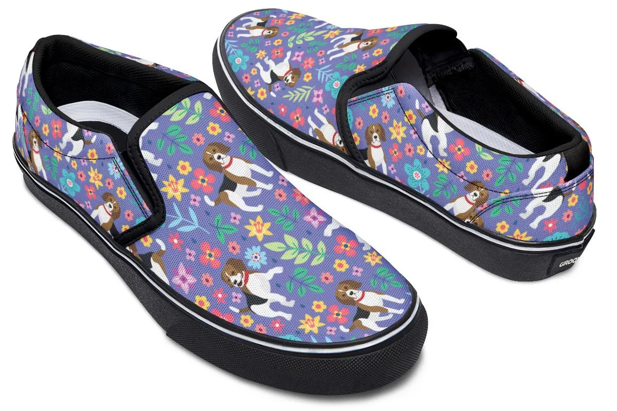 Groovy Beagle Slip-On Shoes