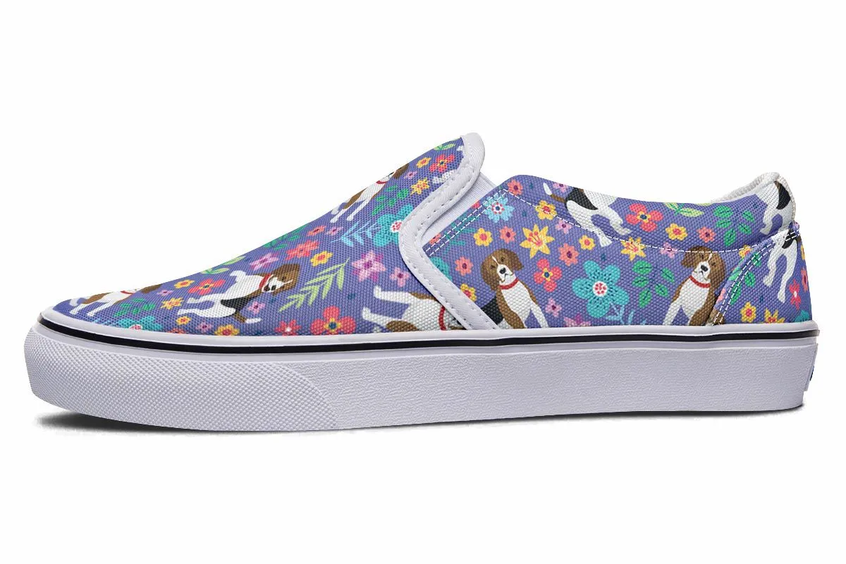 Groovy Beagle Slip-On Shoes