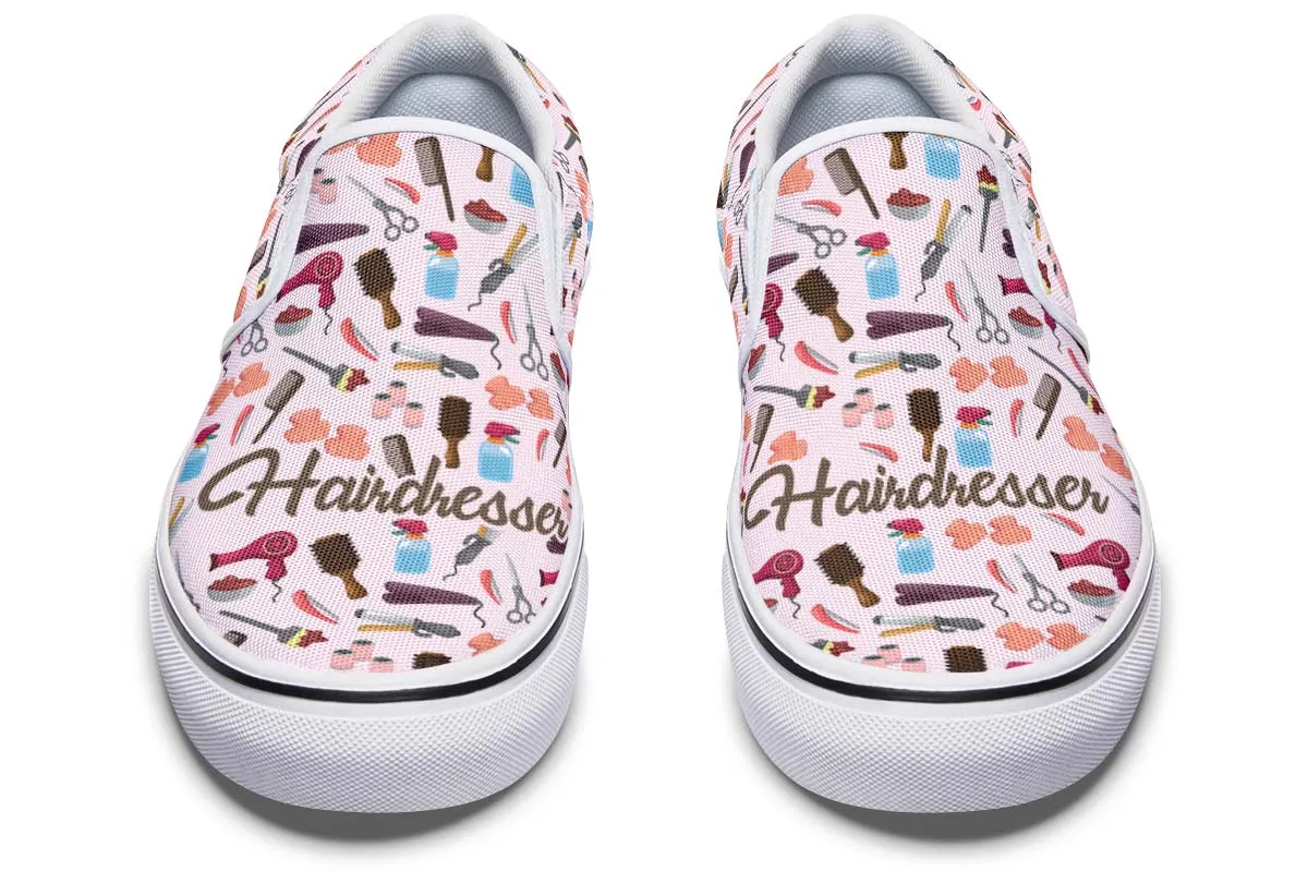 Hairdresser Pattern Slip-On Shoes