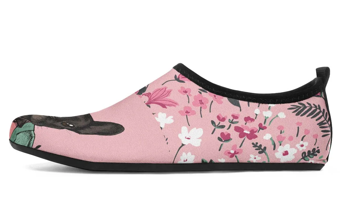 Handsome French Bulldog Aqua Barefoot Shoes