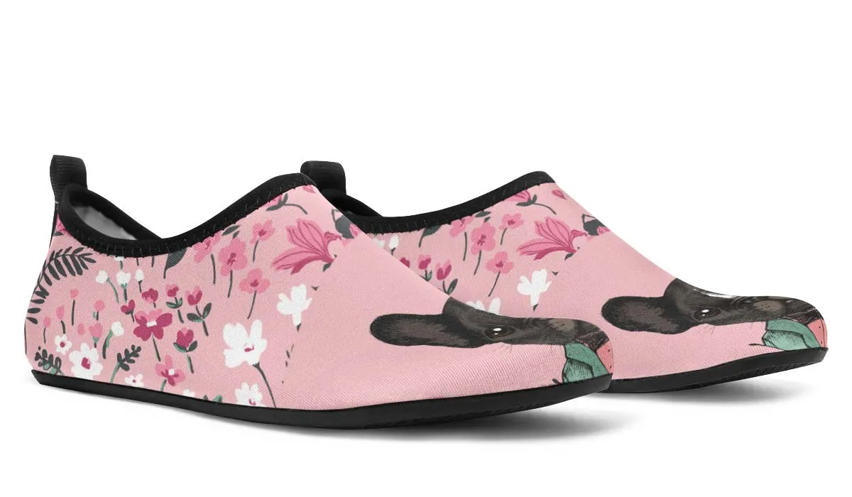 Handsome French Bulldog Aqua Barefoot Shoes
