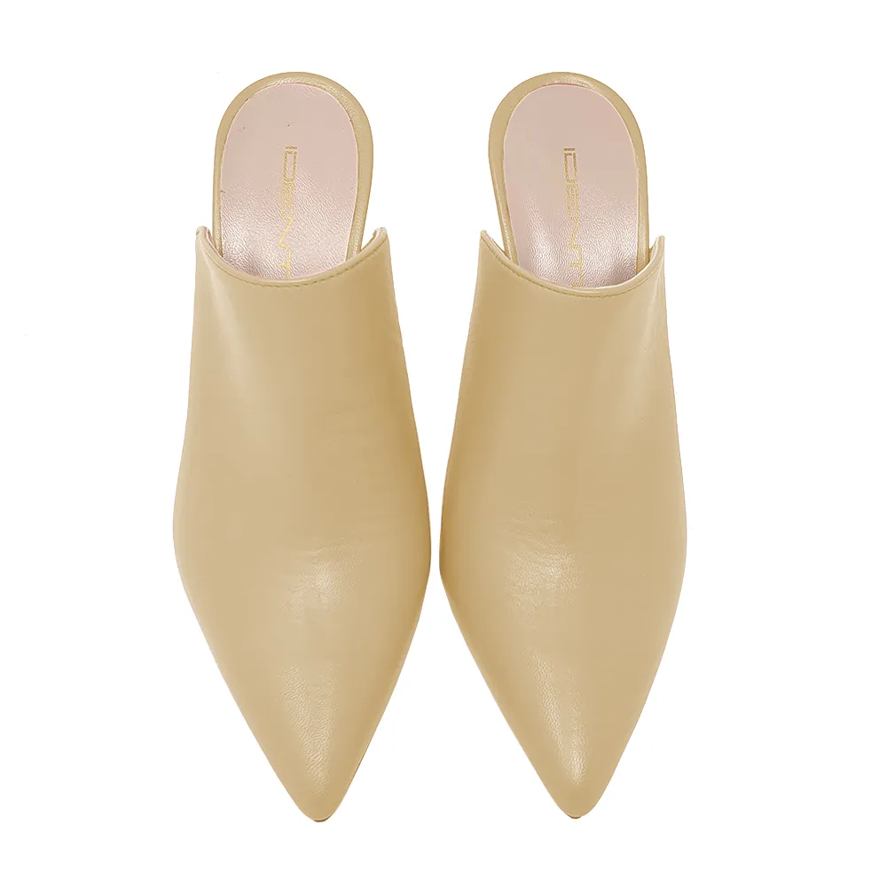 HEBA BEIGE LEATHER