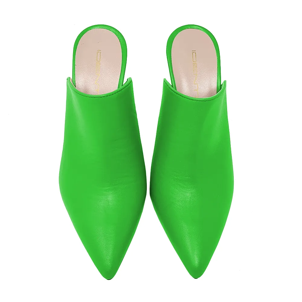 HEBA GREEN LEATHER