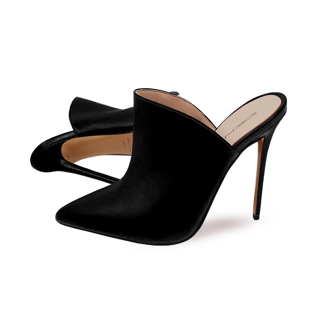 HEBA LEATHER BLACK