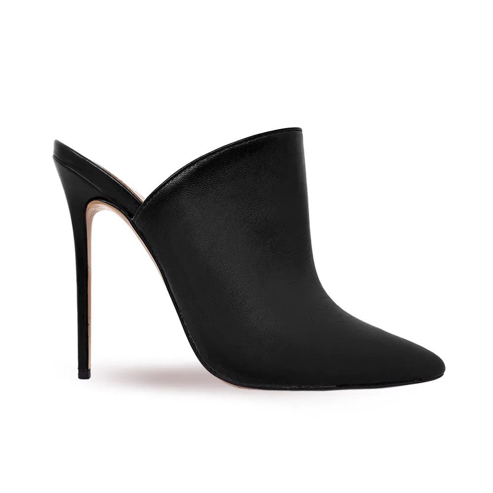 HEBA LEATHER BLACK