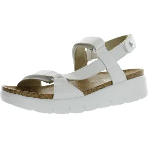 Henna Womens Footbed Adjustable Flatform Sandals