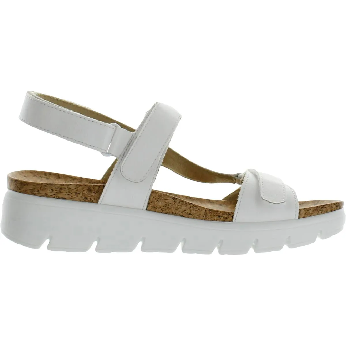 Henna Womens Footbed Adjustable Flatform Sandals