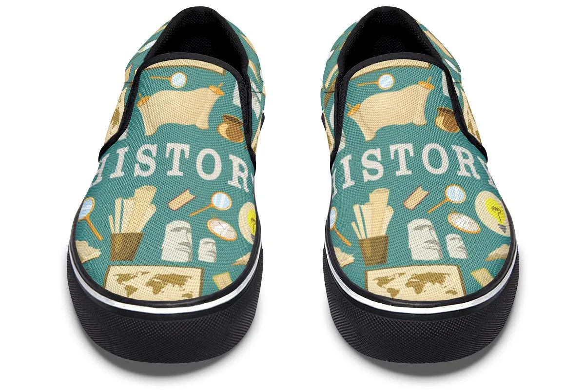 History Buff Slip-On Shoes