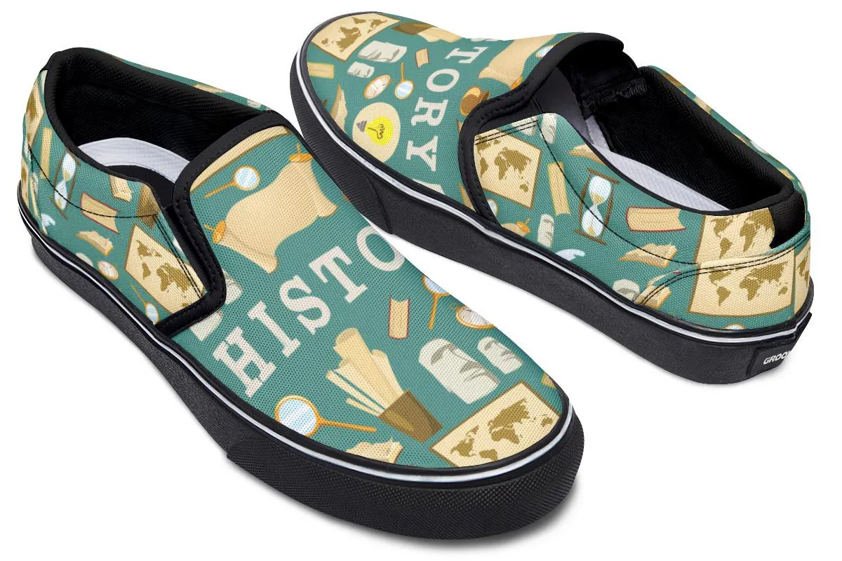 History Buff Slip-On Shoes