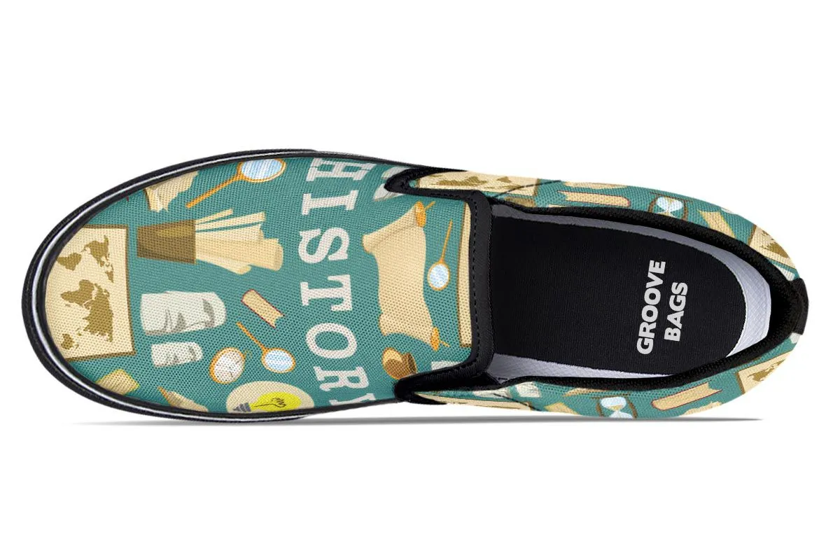 History Buff Slip-On Shoes