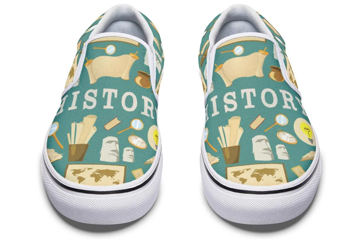 History Buff Slip-On Shoes
