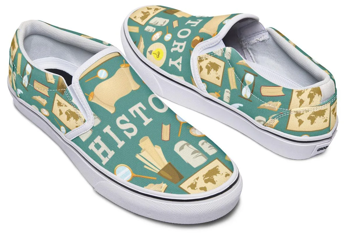 History Buff Slip-On Shoes