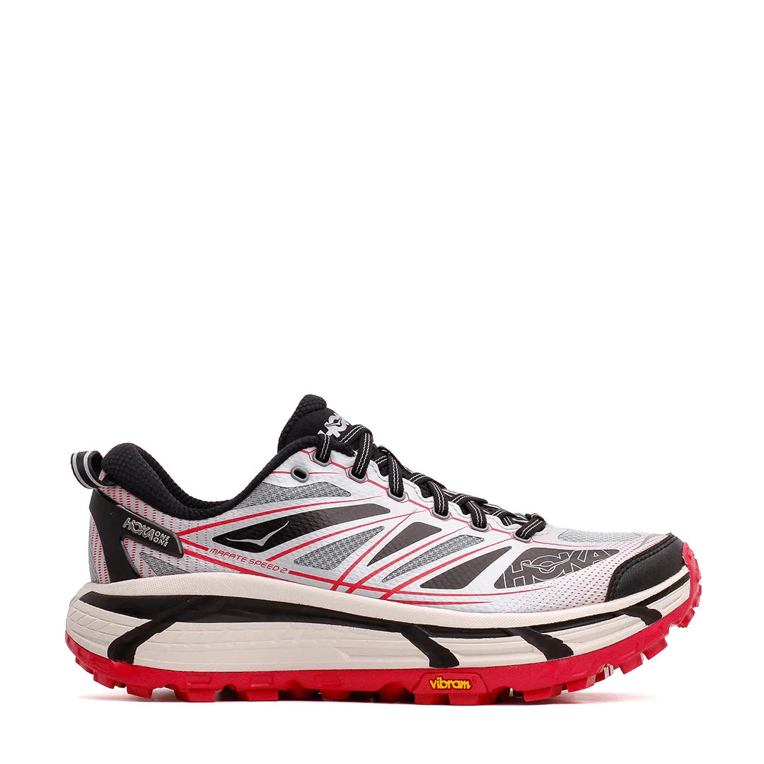 Hoka One One Unisex Mafate Speed 2 Galactic Grey Ruby Red 1126851-GTCG