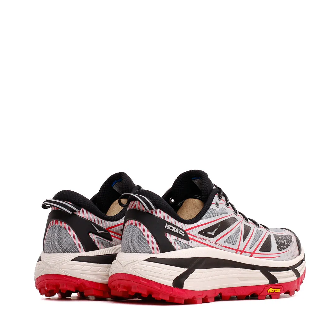 Hoka One One Unisex Mafate Speed 2 Galactic Grey Ruby Red 1126851-GTCG