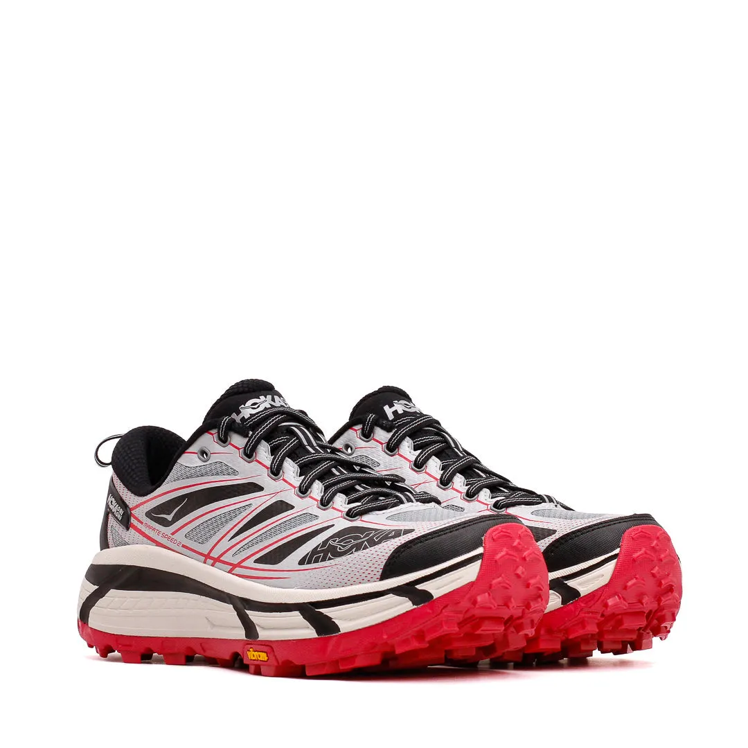 Hoka One One Unisex Mafate Speed 2 Galactic Grey Ruby Red 1126851-GTCG