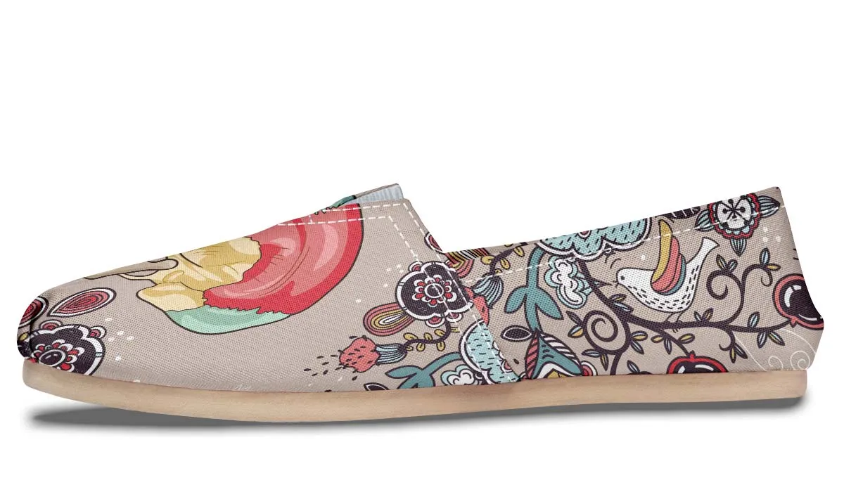 Human Skull Diagram Casual Shoes