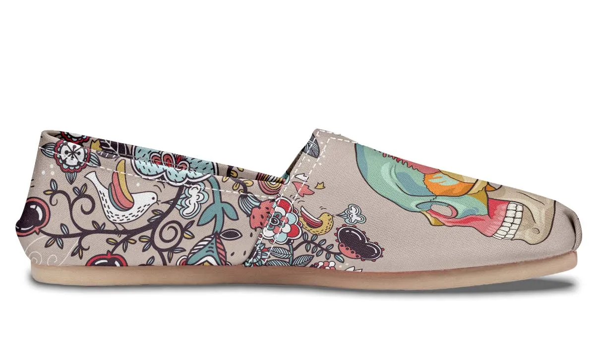 Human Skull Diagram Casual Shoes