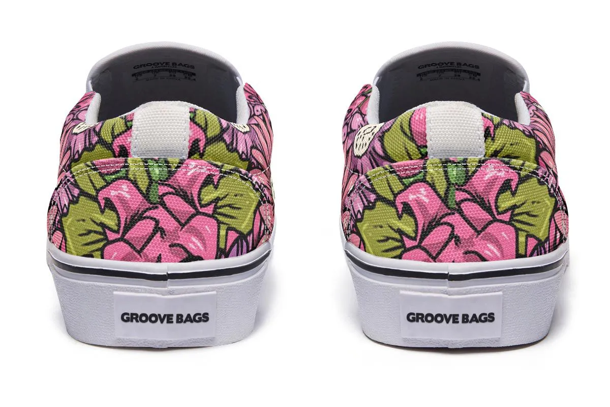 Illustrated Boston Terrier Slip-On Shoes