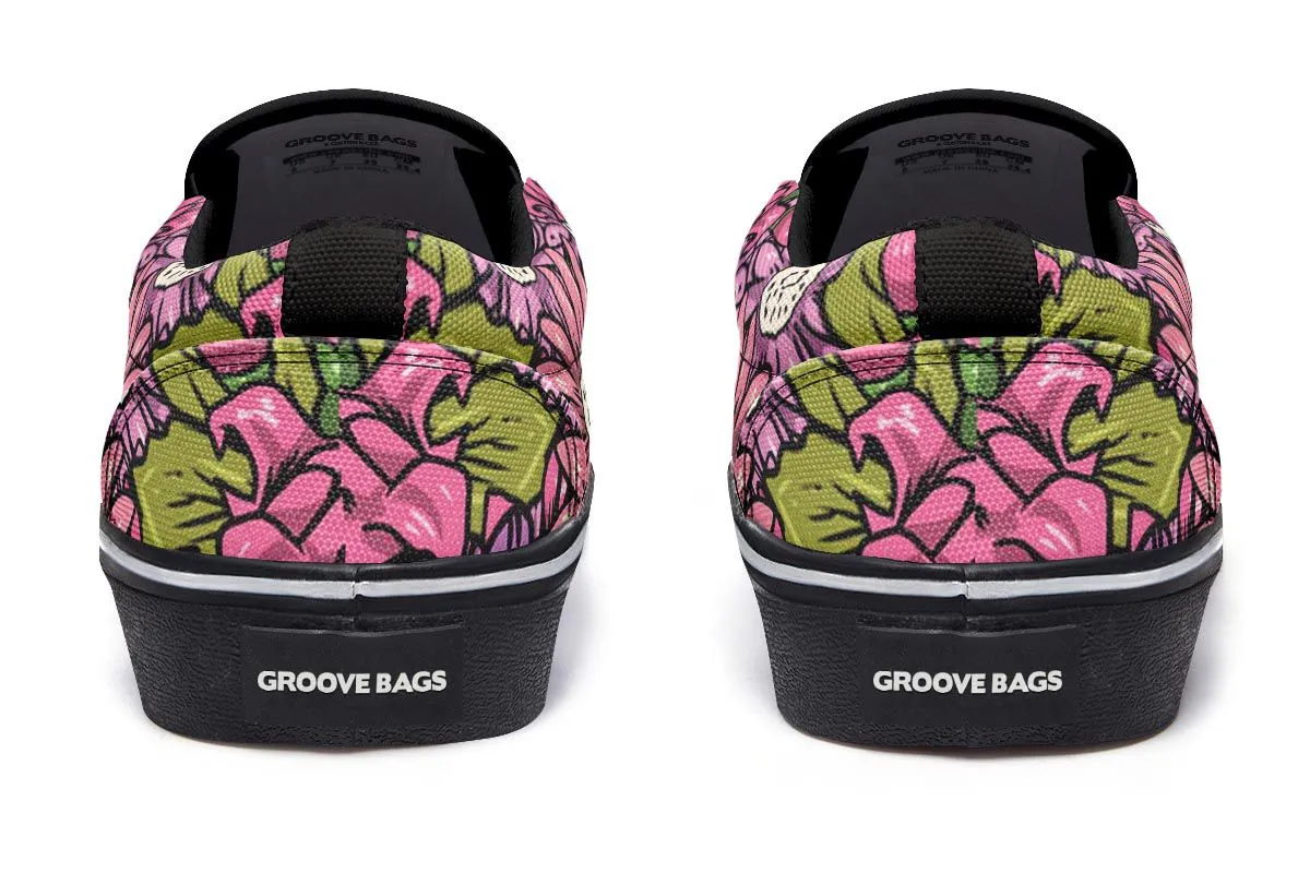 Illustrated Boston Terrier Slip-On Shoes