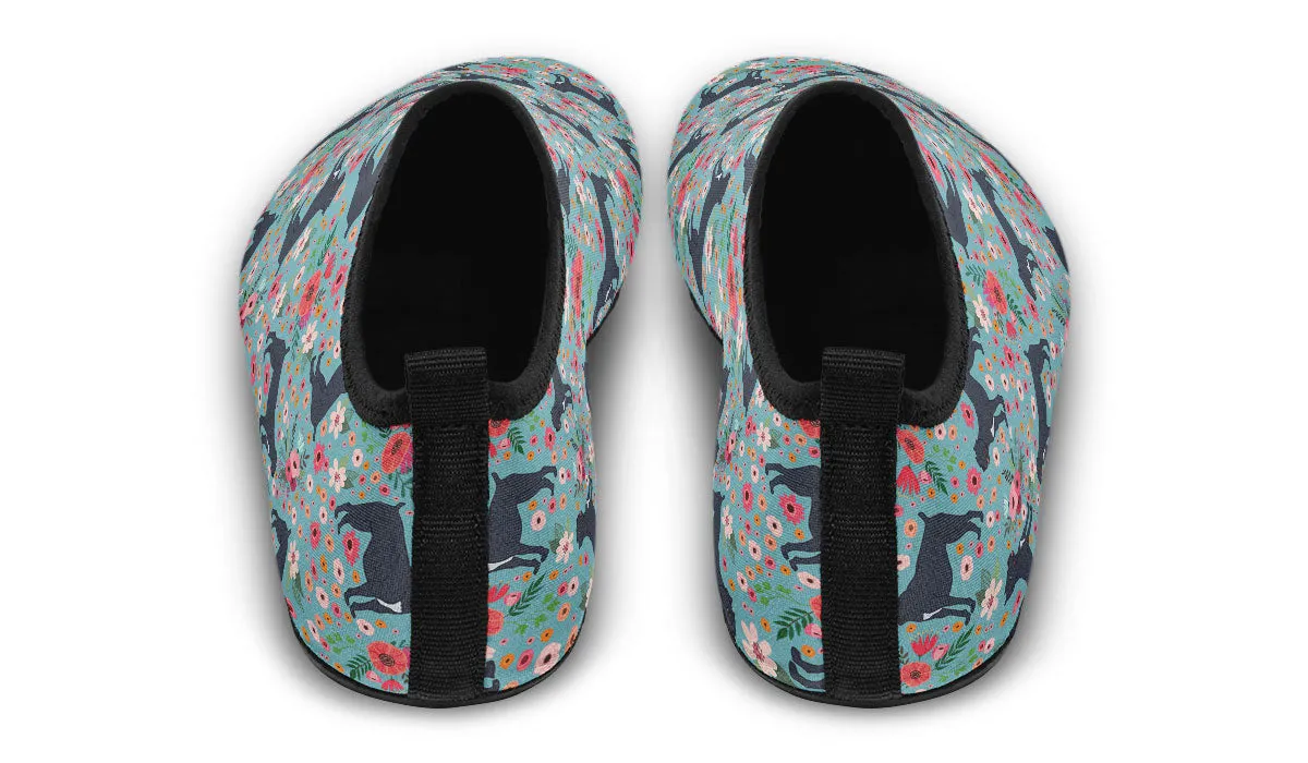 Illustrated Cane Corso Aqua Barefoot Shoes