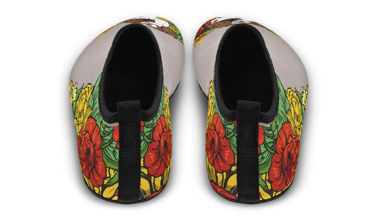 Illustrated Hound Aqua Barefoot Shoes