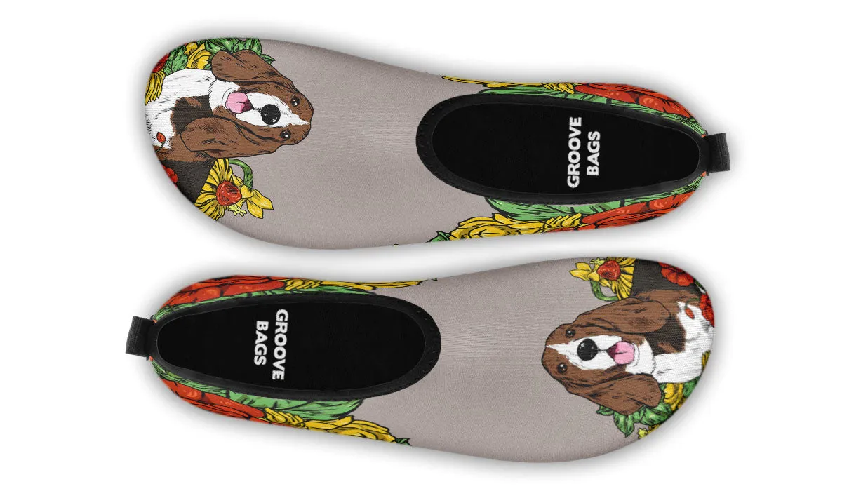 Illustrated Hound Aqua Barefoot Shoes