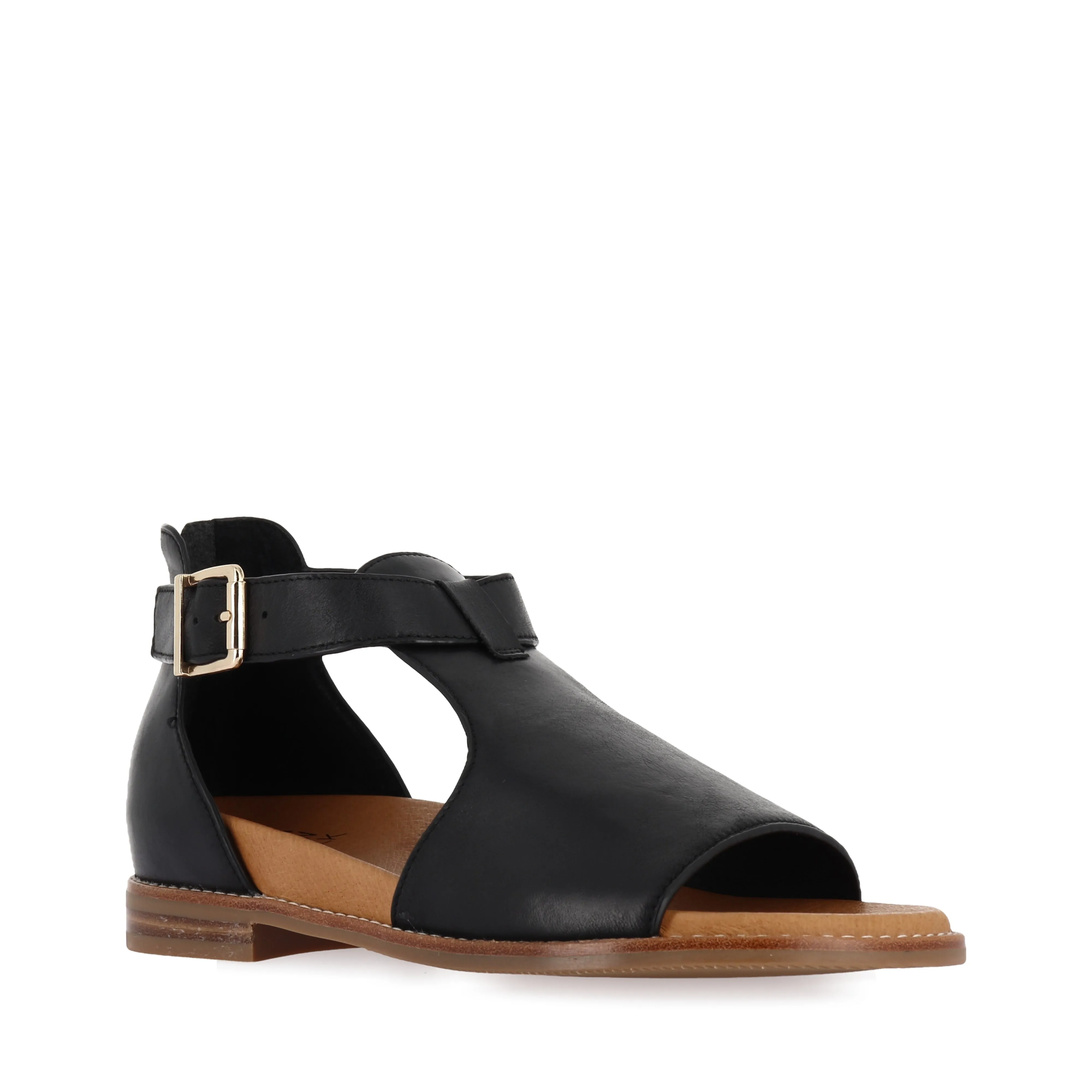 JESKIE W - BLACK/TAN LEATHER
