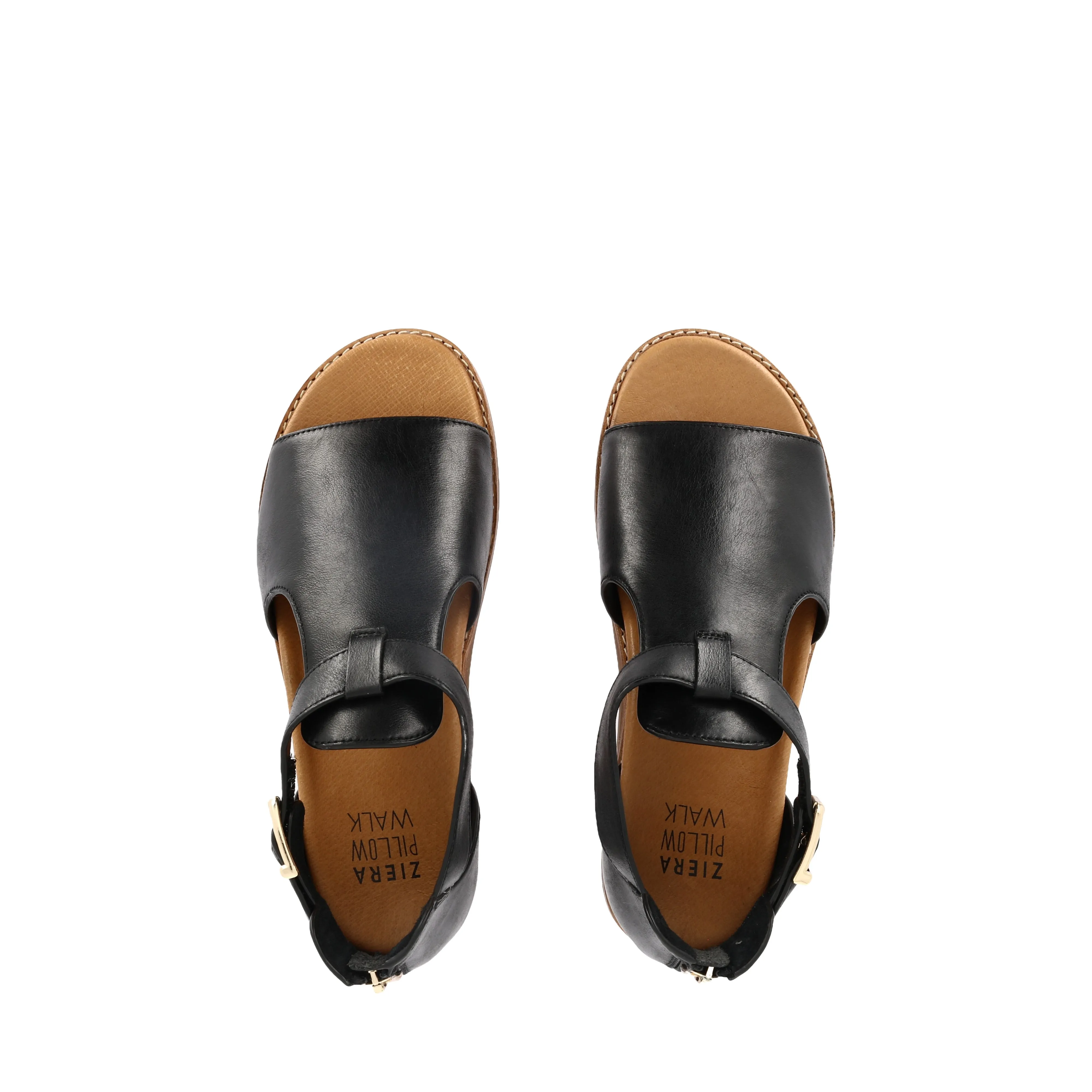 JESKIE W - BLACK/TAN LEATHER