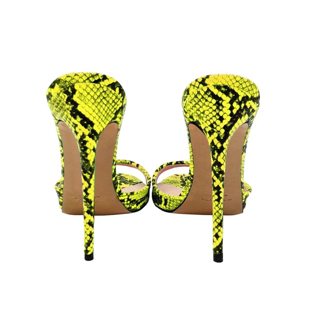 JILL LIME REPTILE PRINT