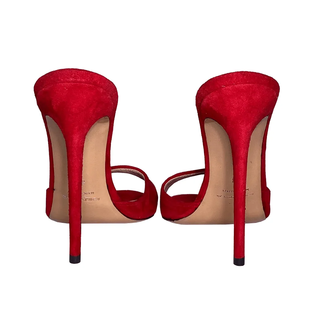 JILL RED SUEDE
