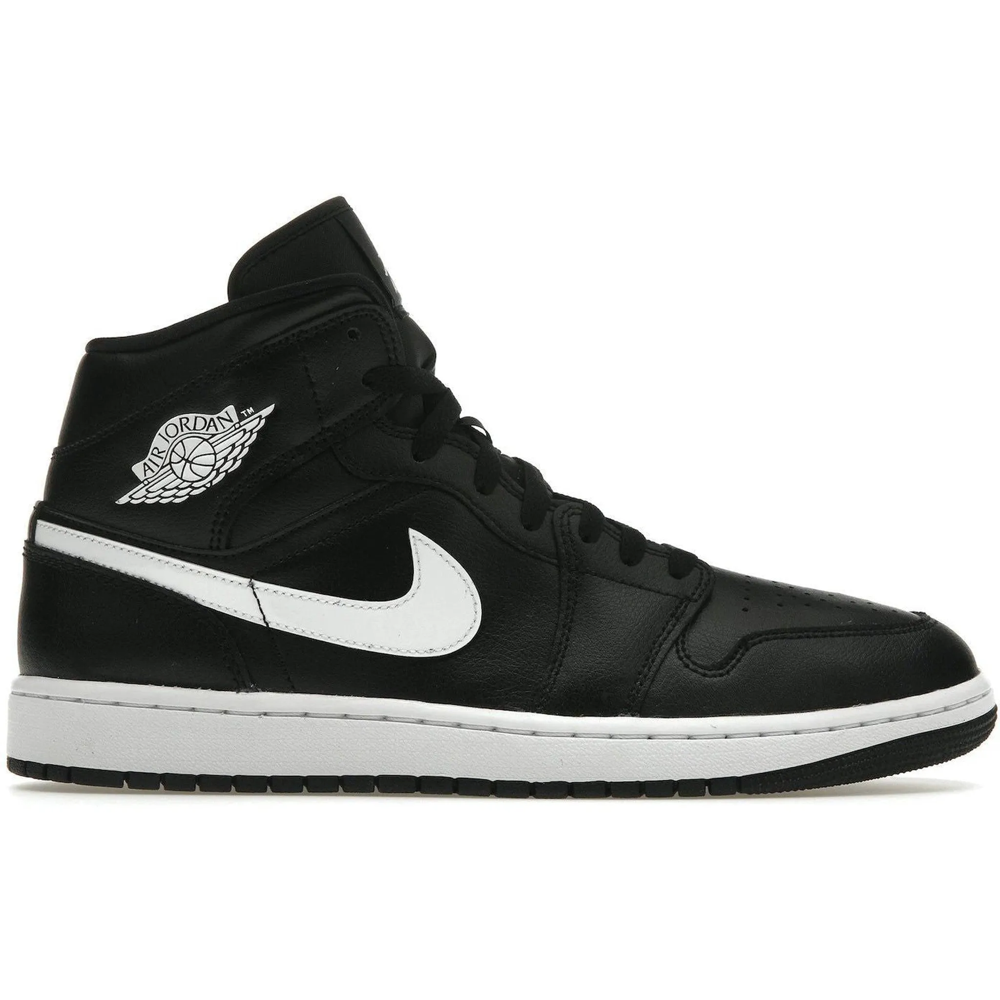 Jordan 1 Mid Black White (Women's)