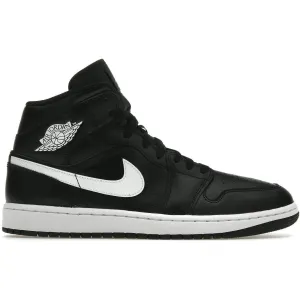 Jordan 1 Mid Black White (Women's)