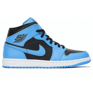 Jordan 1 Mid University Blue Black