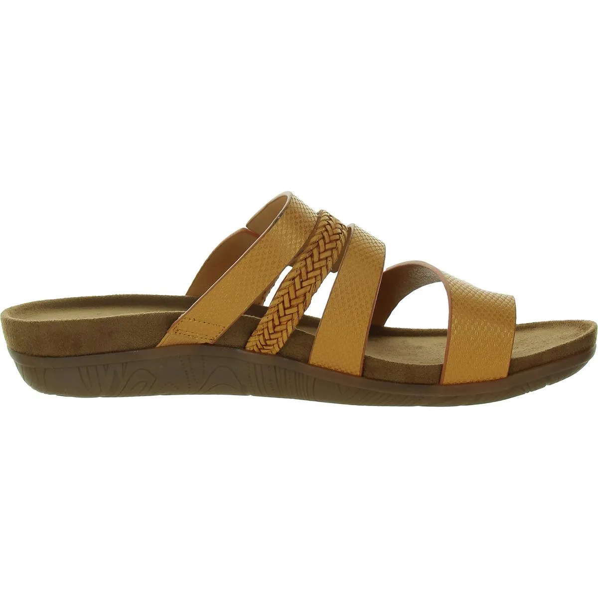 JORRY Womens Braided Toe loop Slide Sandals