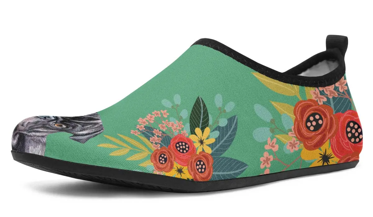 Joyful Black Pug Aqua Barefoot Shoes