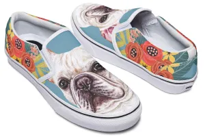 Joyful French Bulldog Slip-On Shoes