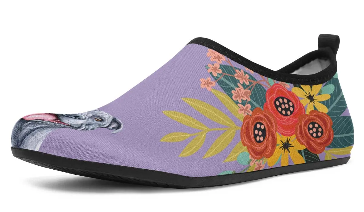 Joyful Grey Pit Bull Aqua Barefoot Shoes