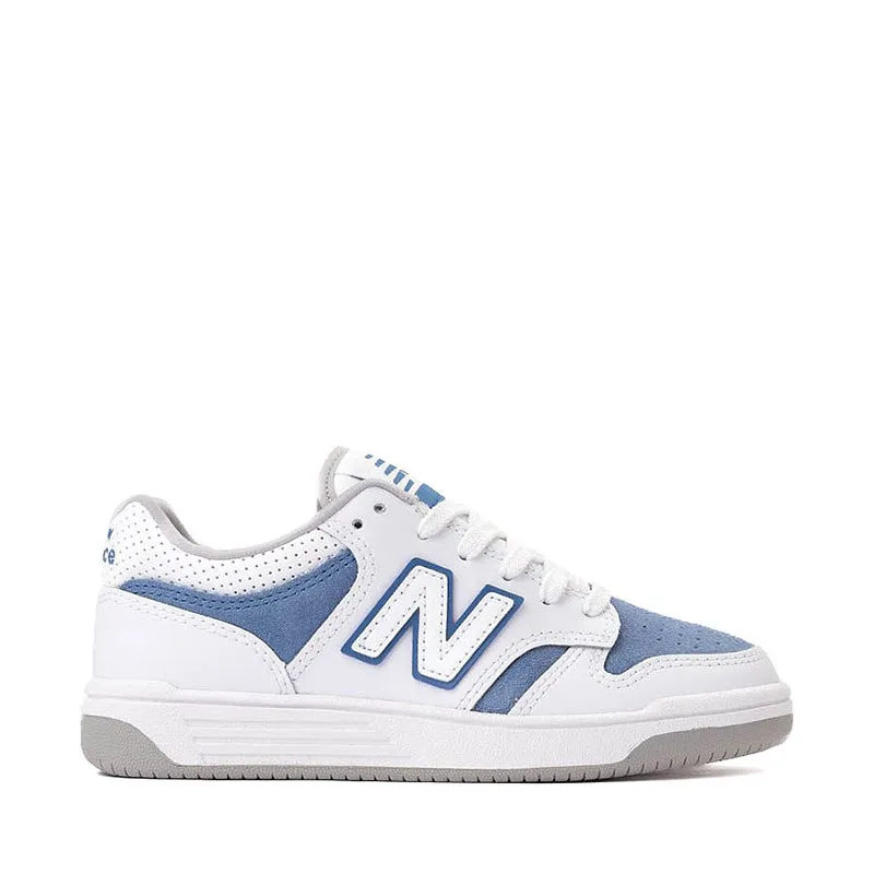 Kid's Grade School 480 White/Sea Stone