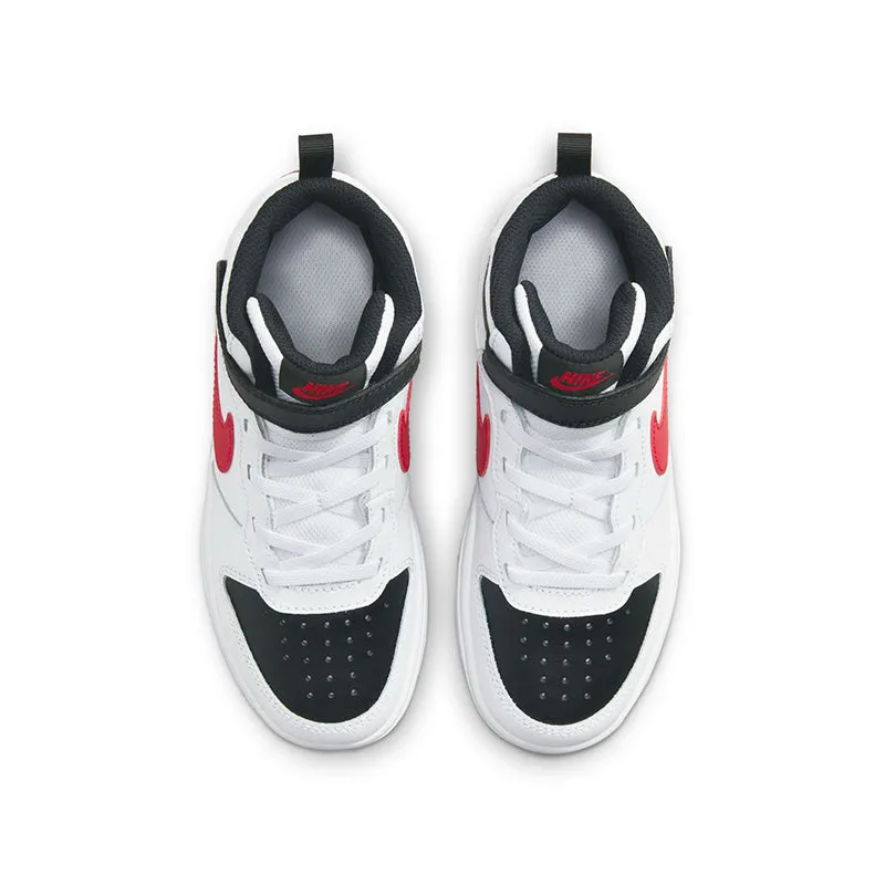 Kid's Grade School Court Borough Mid 2 White/Red/Black