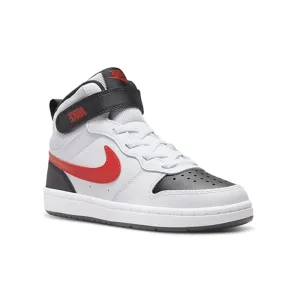 Kid's Grade School Court Borough Mid 2 White/Red/Black