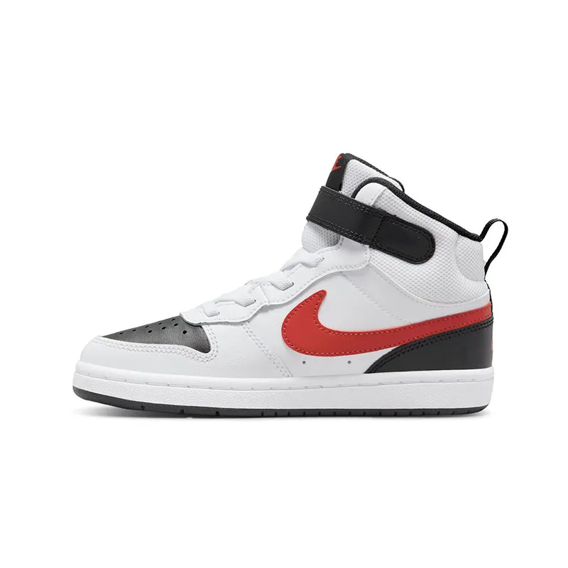 Kid's Grade School Court Borough Mid 2 White/Red/Black