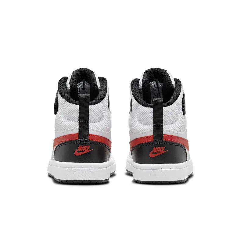 Kid's Grade School Court Borough Mid 2 White/Red/Black